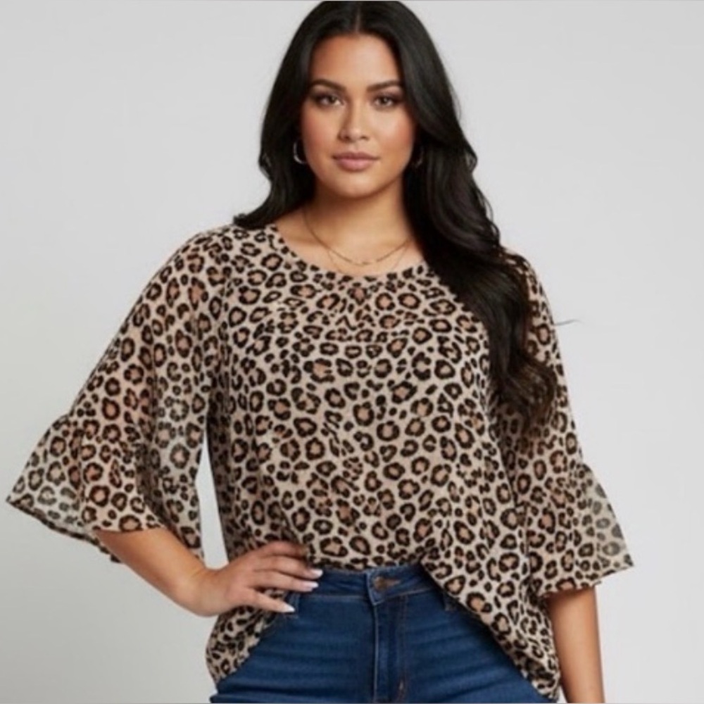 Ava & Viv Animal Print Top
